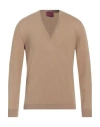 Capsule Knit Man Sweater Sand Size M Cotton In Beige