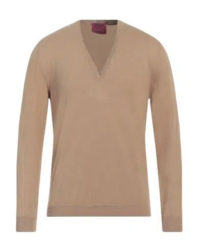 Capsule Knit Man Sweater Sand Size M Cotton In Beige