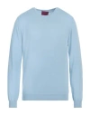 Capsule Knit Man Sweater Sky Blue Size Xl Cotton