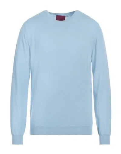 Capsule Knit Man Sweater Sky Blue Size Xl Cotton