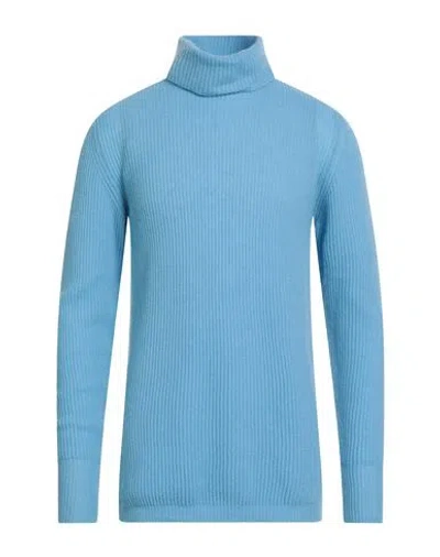 Capsule Knit Man Turtleneck Light Blue Size Xxl Cashmere