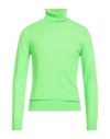 Capsule Knit Man Turtleneck Lime Green Size M Cashmere In Green