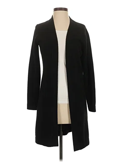 Pre-owned Captiva Cashmere Cardigan Sweater In Black