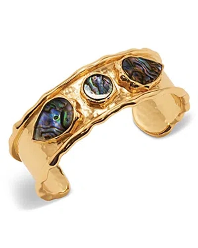 Capucine De Wulf Aurora Cuff Bracelet In Blue/gold