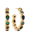 Capucine De Wulf Aurora Medium Hoop Earrings In Blue/gold