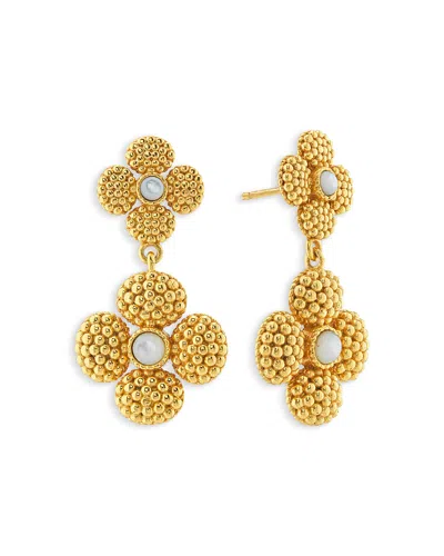 Capucine De Wulf Berry Clover Convertible Duo Earrings In Pearl Whit