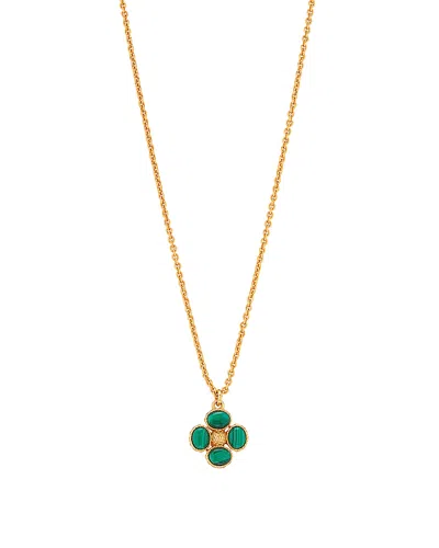 Capucine De Wulf Berry Clover Double Sided Charm Necklace, 16-18 In Gold