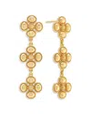 Capucine De Wulf Berry Clover Linear Earrings In Gold