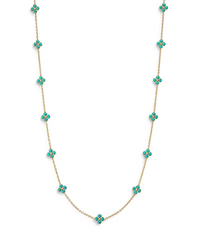 Capucine De Wulf Berry Clover Mother Of Pearl Double Sided Long Necklace, 34 In Gold