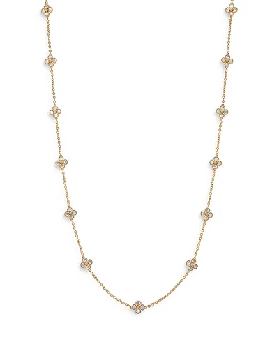 Capucine De Wulf Berry Clover Mother Of Pearl Double Sided Long Necklace, 34 In Gold