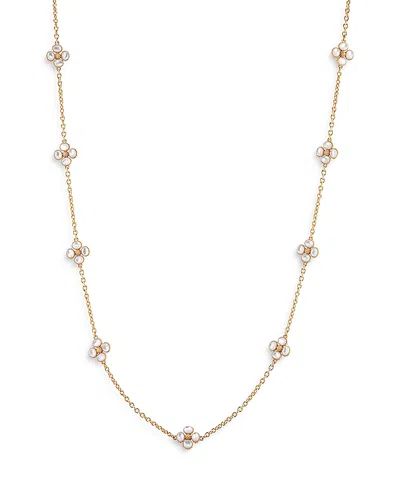 Capucine De Wulf Berry Clover Mother Of Pearl Double Sided Necklace, 28 In Gold