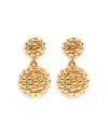 Capucine De Wulf Berry Double Drop Earrings In 18k Gold Plated In Gold