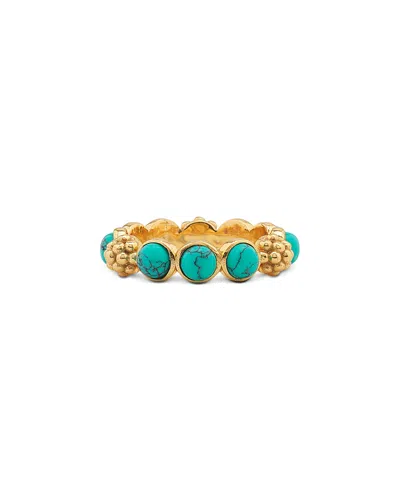 Capucine De Wulf Berry Gem Turquoise Ring In Metallic