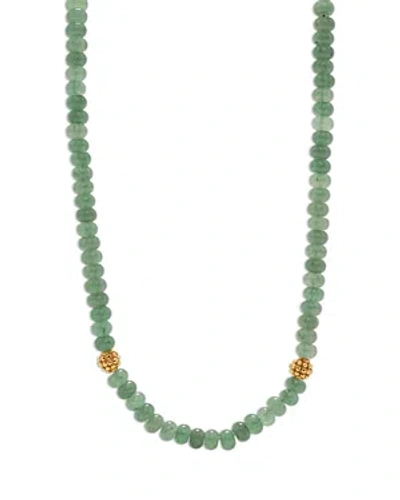 Capucine De Wulf Berry Single Strand Necklace, 16 In Meadow Jade/gold