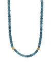 Capucine De Wulf Berry Single Strand Necklace, 16 In Ocean Jade/gold