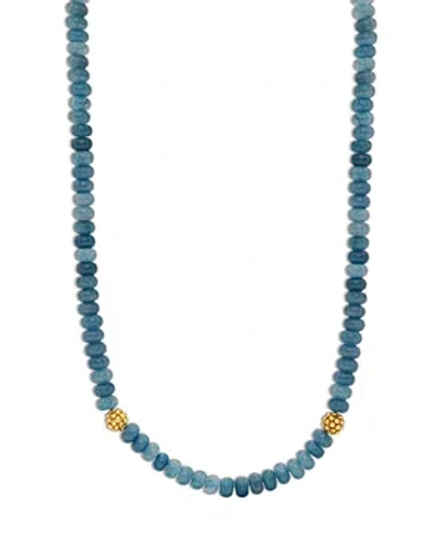 Capucine De Wulf Berry Single Strand Necklace, 16 In Ocean Jade/gold