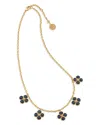 Capucine De Wulf Blue Labradorite Berry Clover Multi Station Necklace, 16 In Gold