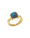 Capucine De Wulf Blue Labradorite Mystic Eye Gem Ring In Multi