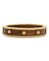 Capucine De Wulf Capucine De Wolf Berry Teak Bangle Bracelet In 18k Gold Plate In Natural