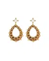 Capucine De Wulf Chloe Earth Goddess Drop Earrings In Gold/brown