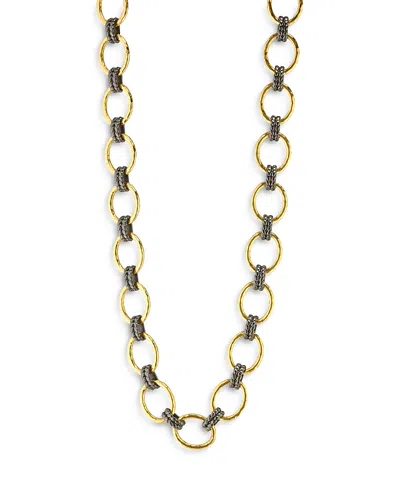 Capucine De Wulf Cleopatra Grande Hammered Link Necklace, 18 In Gold