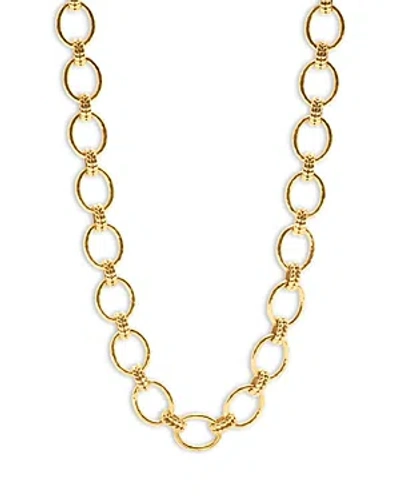 Capucine De Wulf Cleopatra Grande Hammered Link Necklace, 18 In Gold