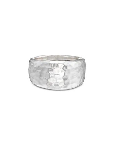 Capucine De Wulf Cleopatra Hammered Band In Silver