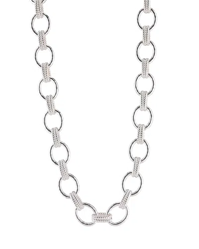 Capucine De Wulf Cleopatra Regal Link Necklace In 18k Gold Plated, 16 In Silver