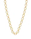 Capucine De Wulf Cleopatra Small Hammered Link Necklace, 16 In Gold