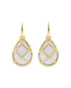 Capucine De Wulf Earth Goddess Drop Earrings In White/gold