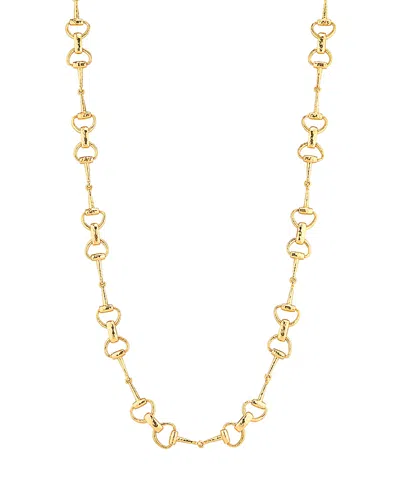 Capucine De Wulf Equestrian Snaffle Bit Chain Necklace, 34 In Silver