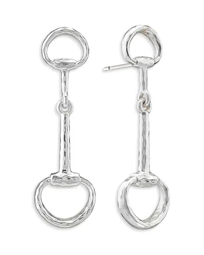 Capucine De Wulf Equestrian Snaffle Bit Earrings In 18k Gold Plated In Silver