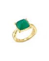 Capucine De Wulf Green Onyx Mystic Eye Gem Ring In Multi
