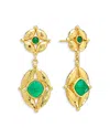 Capucine De Wulf Green Onyx Mystic Eye Post Drop Earrings In Multi