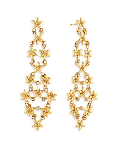 Capucine De Wulf Jasmine Shell Pearl Earrings In Gold