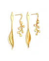 Capucine De Wulf Lily Of The Valley Convertible Earrings In Gold