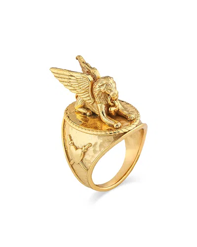 Capucine De Wulf Lionheart Cocktail Ring In Transparent
