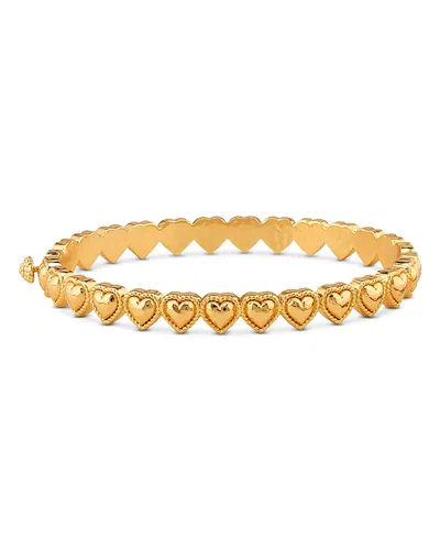 Capucine De Wulf Love Heart Bangle Bracelet In Gold