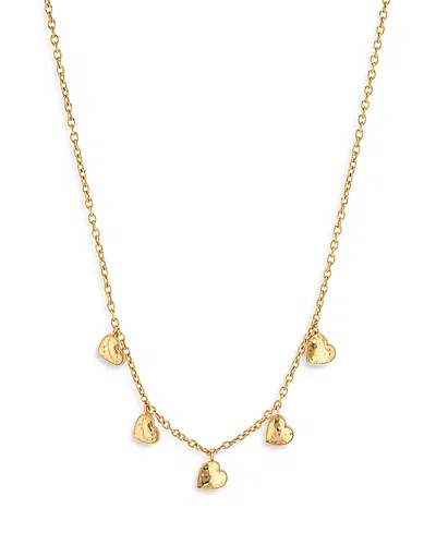 Capucine De Wulf Love Heart Charm Necklace, 16-18 In Gold