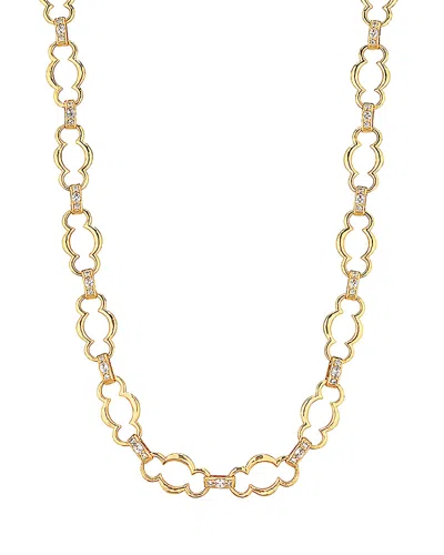 Capucine De Wulf Maharani Cubic Zirconia Grande Chain Necklace, 17-19 In Transparent