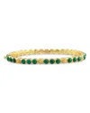 Capucine De Wulf Malachite Berry Gem Petite Hinged Bangle Bracelet In Multi