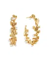 Capucine De Wulf Meadow Grande Hoop Earrings In Pearl