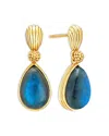 Capucine De Wulf Monique Gem Post Earrings In Gold