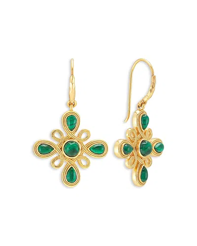 Capucine De Wulf Monique Mother Of Pearl Swirl Drop Earrings In 18k Gold Plated In Multi