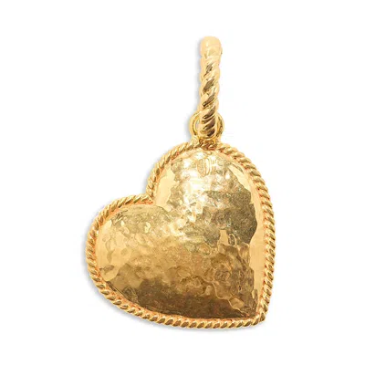 Capucine De Wulf Oversized Heart Pendant In Gold