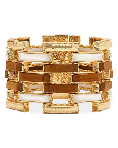 Capucine De Wulf Pathway Grande Link Bracelet In Gold