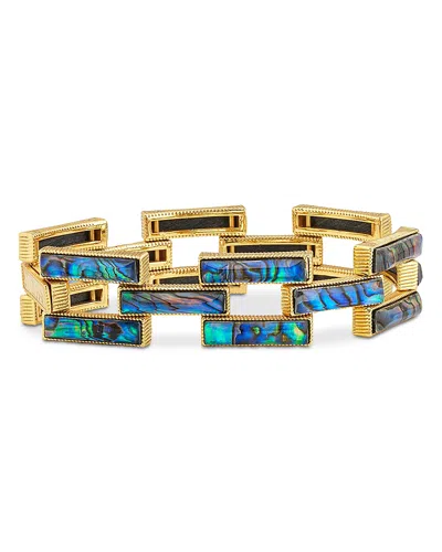 Capucine De Wulf Pathway Teak Link Bracelet In Multi