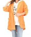 Capucine De Wulf Peace Out Cotton Cardigan In Orange In Orange