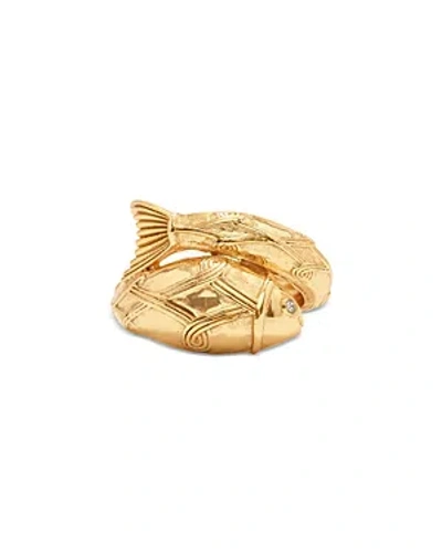 Capucine De Wulf Poisson Wrap Ring In Gold