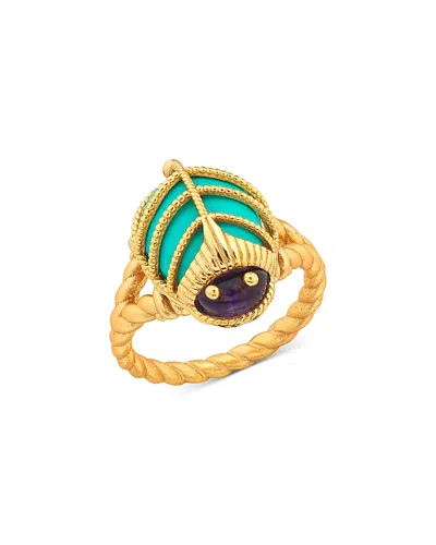 Capucine De Wulf Scarab Petite Ring In Gold